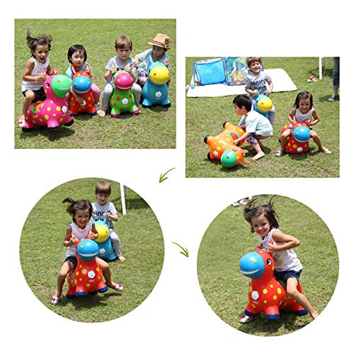 Baobe Horse Ride On, Caballo para Saltar Bomba Inflable Incluida, Caballo Inflable, Caballo de Salto para Niños con el Mejor Caucho Ecológico (Verde)