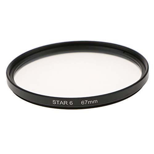 Baoblaze 1 Pieza Filtro de Estrellas Accesorios de Fotografía Nocturna Compatible con Canon - Blanco 67mm