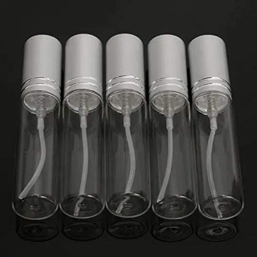 BaoYPP Botella del Aerosol Claro Niebla Fina Transparente de Perfume vacía del atomizador Spray Viajes Aplicable Vida Diaria (Color : White, Size : 5Pcs)