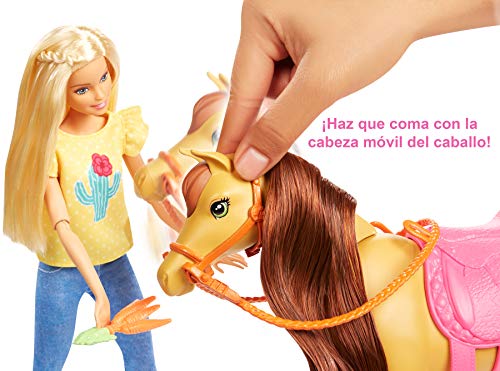 Barbie Muñecas Barbie y Chelsea con caballos y accesorios, regalo para niñas y niños 3-9 años (Mattel FXH15)