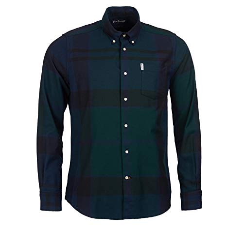 Barbour DUNOON Camisa Negro Reloj Tartán