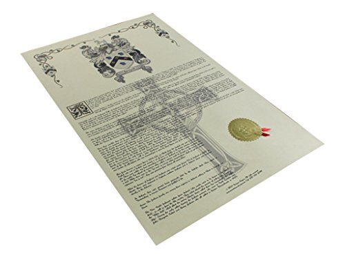Barquilla escudo de armas, Escudo del familia y nombre historia – Celebración Scroll 11 x 17 vertical – España origen