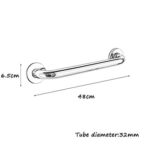 Barra Agarre Soporte Resistente y Antideslizante Reposabrazos de Ducha de Baño de Acero Inoxidable de 22 Pulgadas, Baño for Ancianos Discapacitados Antideslizantes, Cromo Pulido Soporte de Seguridad