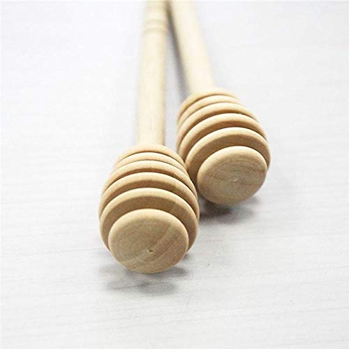 Barra De Mezcla De Miel De 50 Palos, Cazo De Miel De Madera De Mango Largo De 16 cm, Cucharas De Miel De Palo De Madera Para Accesorios De Cocina De Fiesta