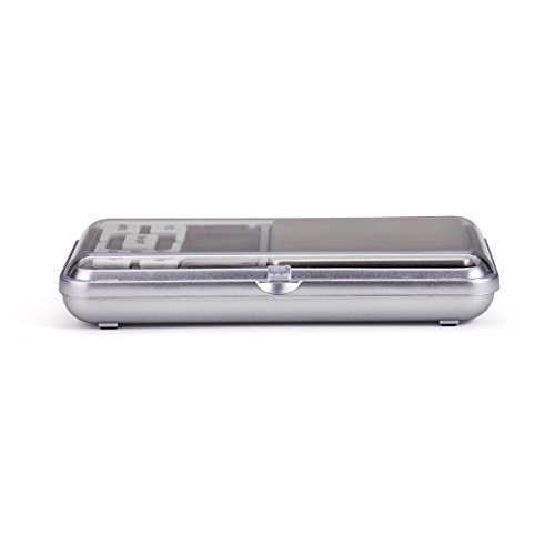 Báscula de bolsillo digital portátil para pesar objetos de hasta 500 g / Precisión de 0,01 g.