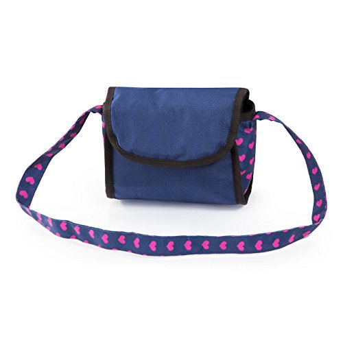 Bayer Design 13054AA Trendy - Cochecito de Muñeca con Bolsa, Ajustable, Color Azul/Rosa, 67 x 40 x 68 cm