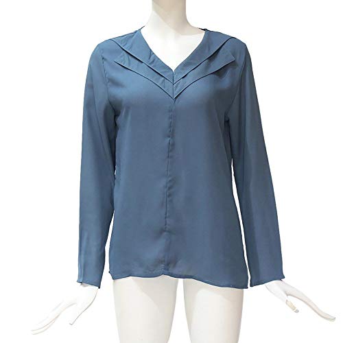 BaZhaHei-Blusa de mujer BlouseL para Mujer Cielo azul 1 XXL