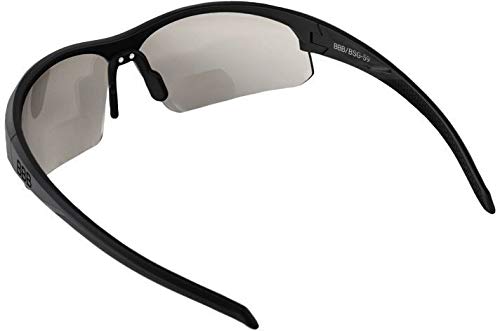 BBB Cycling BSG-59PH - Gafas deportivas para bicicleta de montaña (dioptrías +2.0, lentes intercambiables, policarbonato), color negro mate