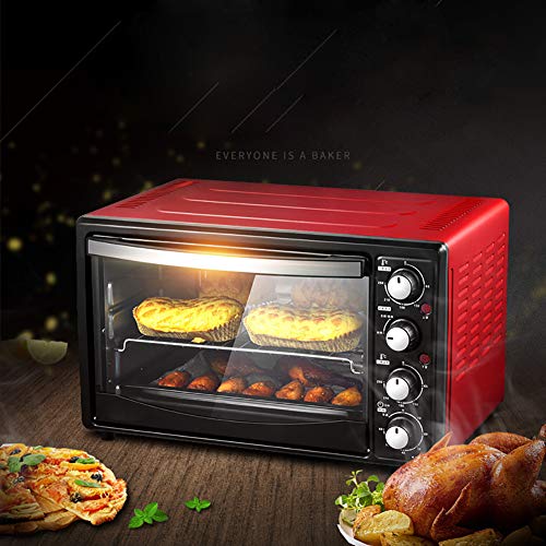 BCXGS Horno Conveccion Sobremesa Multifunción, Mini Horno Automático, Horno Conveccion Sobremesa Doméstico con Control De Tiempo y Temperatura, Tiene Fermentación, Descongelación y Cocción