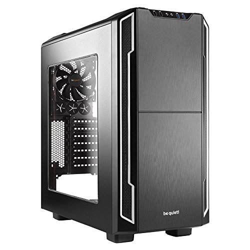 be quiet! Silent Base 600 Escritorio Negro, Plata - Caja de Ordenador (Escritorio, PC, ABS sintéticos, Acero, Policarbonato, Negro, Plata, ATX,Micro ATX,Mini-ITX, 16,7 cm)