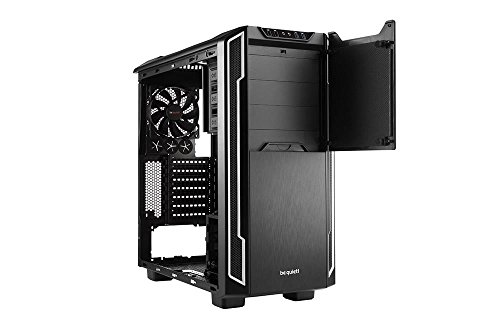 be quiet! Silent Base 600 Escritorio Negro, Plata - Caja de Ordenador (Escritorio, PC, ABS sintéticos, Acero, Policarbonato, Negro, Plata, ATX,Micro ATX,Mini-ITX, 16,7 cm)