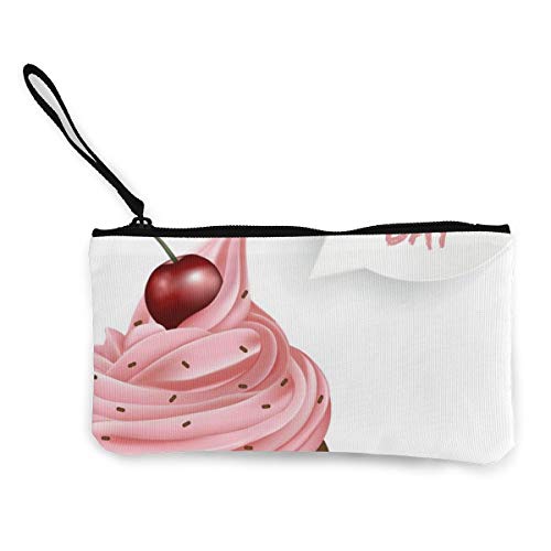 Bearget Happy Mothers Day Cupcake Cherry - Monedero con Cierre para el Día de la Madre