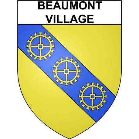 Beaumont-Village 37 - Adhesivo adhesivo para escudo de ciudad (17 cm)