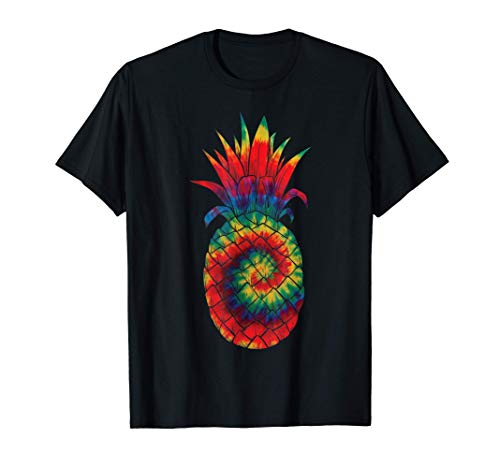 Beautiful Colorful Tie Dye Pineapple Graphic Cool Men Women Camiseta