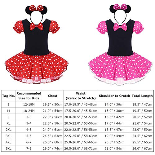 Bebé Niña Vestido de Fiesta Princesa Disfraces Tutú Ballet Lunares Fantasía Vestid Carnaval Bautizo Cumpleaños Baile para Infantiles Recién Nacido Disfraces de Princesa con Diadema 7-8 Años