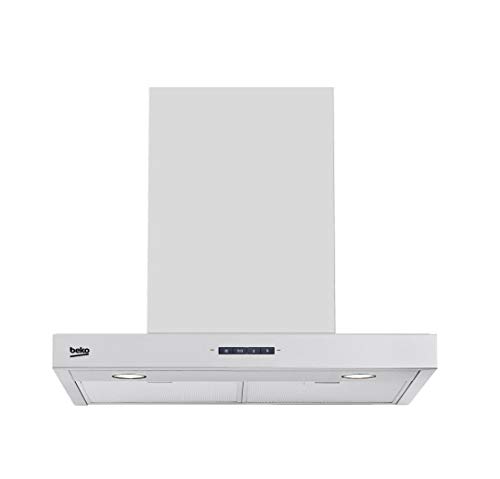 Beko HCB61731BX Campana Decorativa T invertida de 60 cm, 28 W, 3 Velocidades, Acero inoxidable