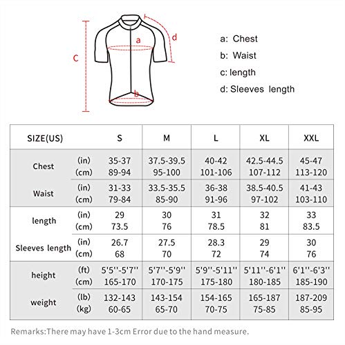 BERGRISAR hombres media cremallera Ciclismo Jersey manga corta bicicleta Bicicletas Camisas con cremallera bolsillo secado rápido transpirable BG060 - Blanco - X-Large