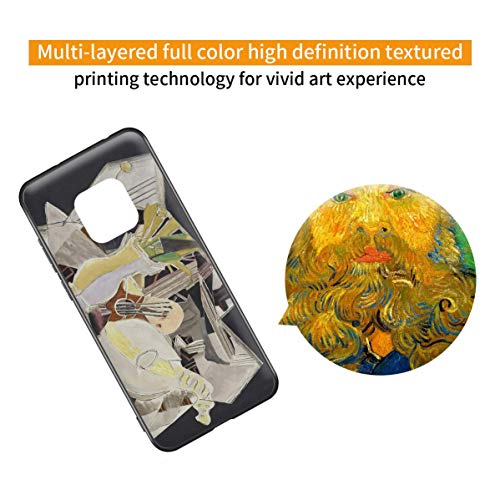 Berkin Arts Georges Braque para el Caso del Huawei Mate 20 Pro/Estuche para teléfono móvil de Bellas Artes/Impresión Giclee UV en la Cubierta del(Tavolozza Braque Vaso E Stampa Mandolino)