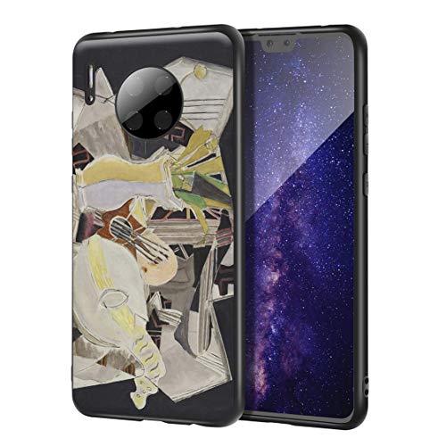 Berkin Arts Georges Braque para el Caso del Huawei Mate 30 /Estuche para teléfono móvil de Bellas Artes/Impresión Giclee UV en la Cubierta del teléfono móvil(Tavolozza Braque Vaso E Stampa Mandolino)