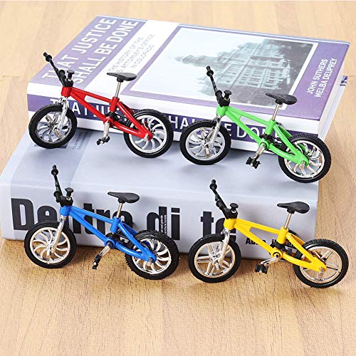 BESLIME - Bicicletas BMX de Dedo, Mini Bicicleta de aleación de Dedo, Mini Modelo de Adornos, Bola de Bicicleta, Modelo de Bicicleta - 5 Piezas