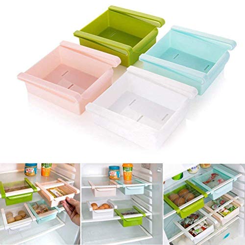 Betrothales Estante De Almacenamiento Refrigerador De Cocina De Plástico Refrigerador Estante De Almacenamiento Congelador Soporte De Estante Organización De Cocina Venta Inicio Uso Diario Producto