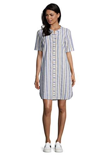 Betty Barclay Helen Vestido, Multicolor (Cream/Blue 1881), 48 (Talla del Fabricante: 46) para Mujer