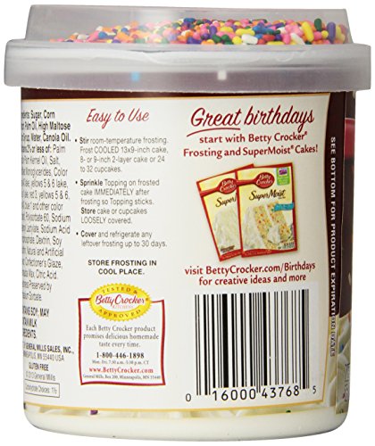 Betty Crocker Rich and Creamy Rainbow Sprinkle Frosting