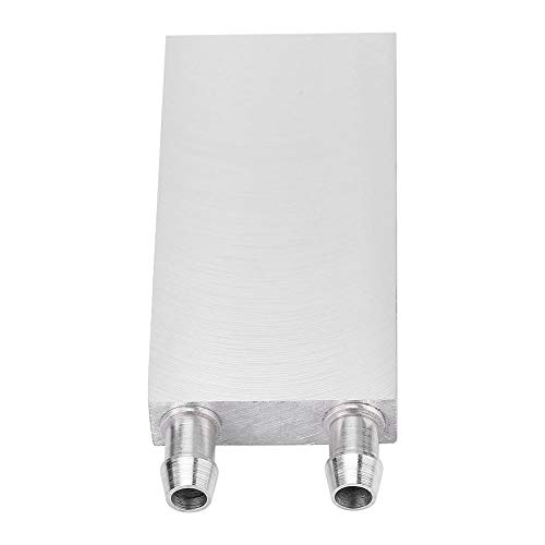 Bewinner Bloque de Enfriamiento de Agua Aluminio para el Sistema de Disipador de Calor Enfriador de Agua Líquido Disipador de Plata del Radiador de la CPU de Plata Disipador de Calor(40 * 60 * 12 mm)