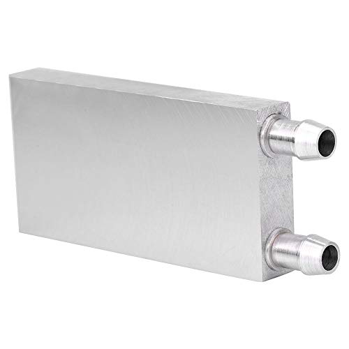 Bewinner Bloque de Enfriamiento de Agua Aluminio para el Sistema de Disipador de Calor Enfriador de Agua Líquido Disipador de Plata del Radiador de la CPU de Plata Disipador de Calor(40 * 60 * 12 mm)