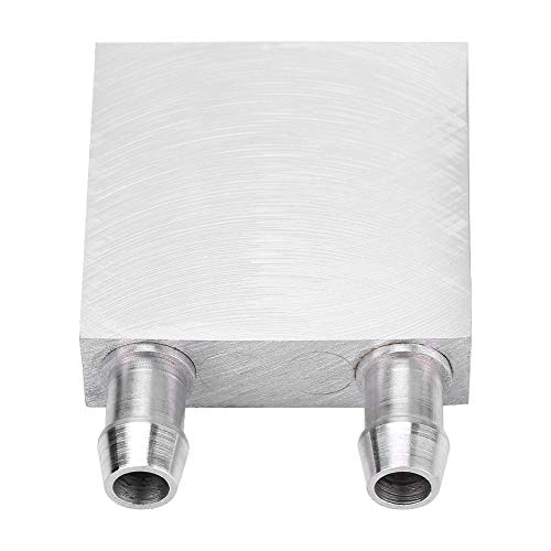 Bewinner Bloque de Enfriamiento de Agua Aluminio para el Sistema de Disipador de Calor Enfriador de Agua Líquido Disipador de Plata del Radiador de la CPU de Plata Disipador de Calor(40 * 40 * 12 mm)