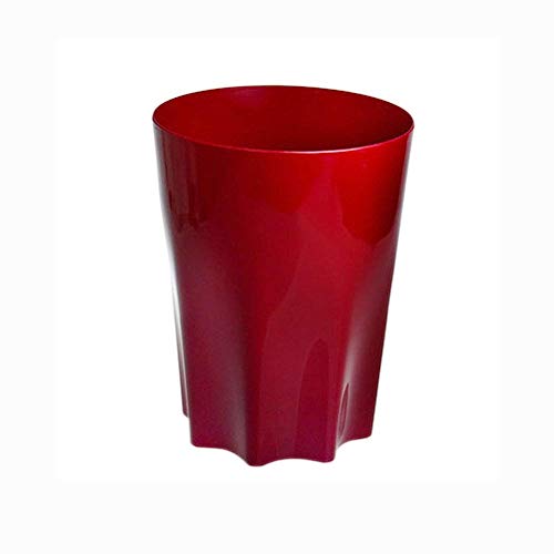 BFMAOYI Bote de Basura, casa sin Tapa Bote de Basura de 11L Contenedor de Basura Creativo Baño de Basura Contenedor Sanitario (Color: Rojo)