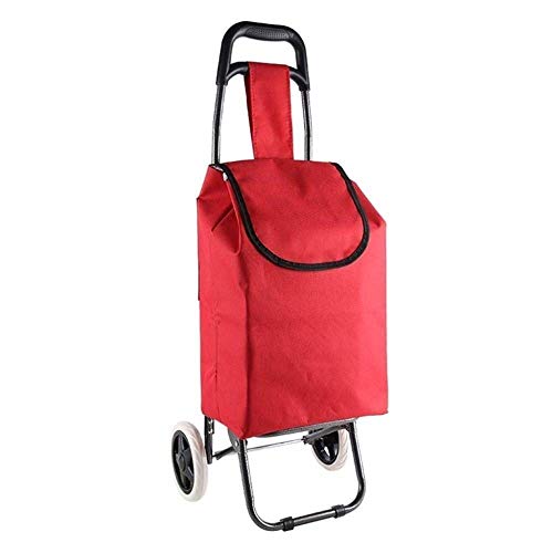 BGTRRYHY Bolsas de Compras de Viaje Plegables y Ligeras Carrito de Compras Carrito de comestibles 2 Ruedas de Eva Movilidad de Tela Oxford Carrito de Equipaje Carrito Bolsas de Equipaje