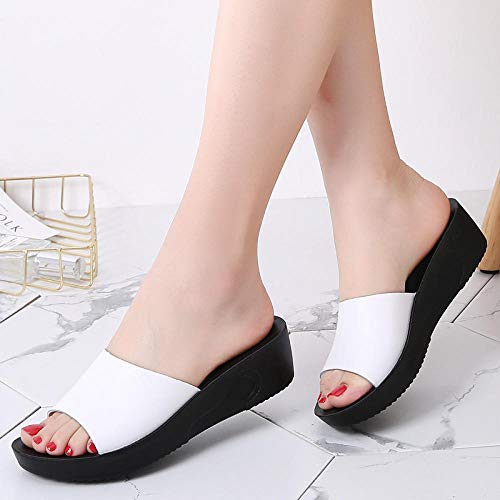 B/H Chanclas de Gran Apariencia,Sandalias y Zapatillas de bizcocho para Mujer,Pendiente de Plataforma Impermeable con Chanclas-H_39,Sandalias de Zapatillas con Punta Abierta Sexy