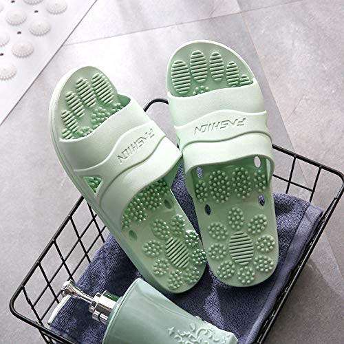 B/H Sandalias de Punta Descubierta,Zapatillas de Masaje de pies para el hogar, Enfriador Antideslizante para bañarse en el baño-Women's Sky Blue_40-41,Zapatillas de Masaje Hombres