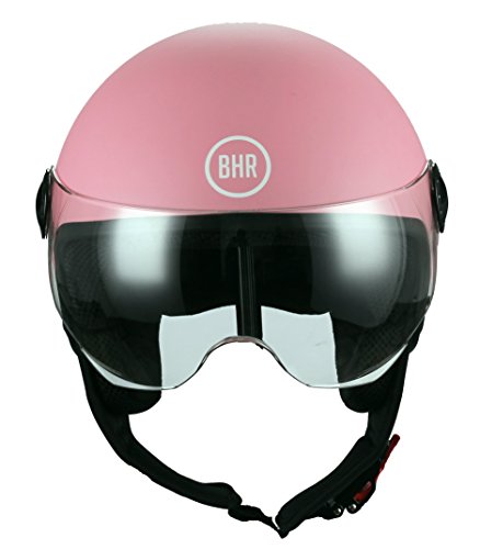 BHR 33128 - Casco Demi-Jet, color rosa mate, talla M (57/58 cm)