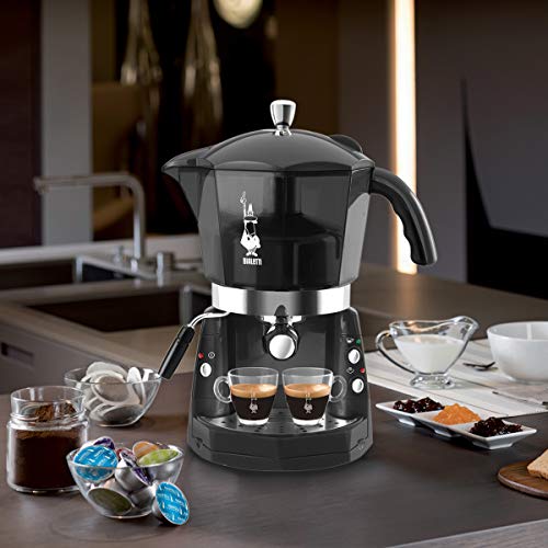 Bialetti 12400095 - Cafetera de cápsulas, 1.5 l, color negro