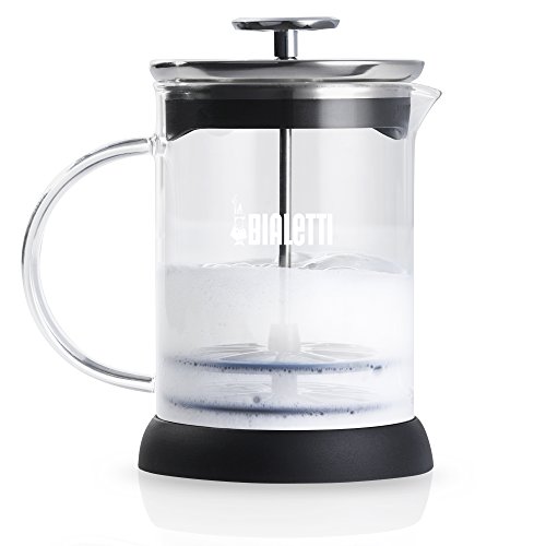 Bialetti - 4410 - Cappuccinatore - Mousseur à Lait en Verre - 1 L