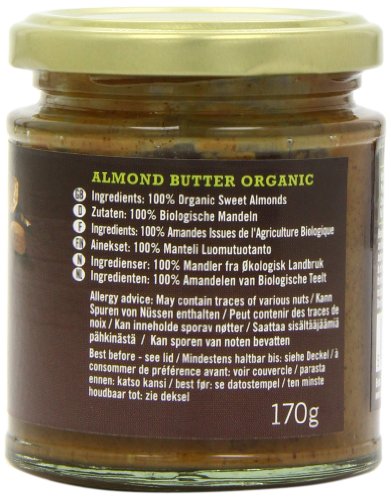 Biona Organic Almond Butter 170 g (order 6 for trade outer)