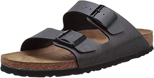 Birkenstock 651163 - Sandalias con Hebilla Unisex, Color Gris, Talla 36