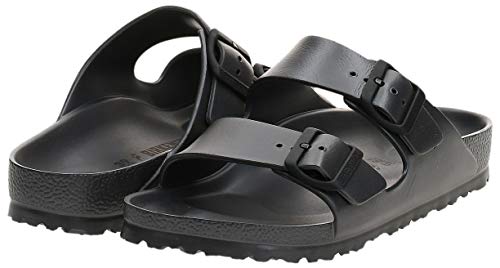 Birkenstock Arizona EVA, Sandalias de Punta Descubierta para Mujer, Plateado (Metallic Anthracite Metallic Anthracite), 39 EU