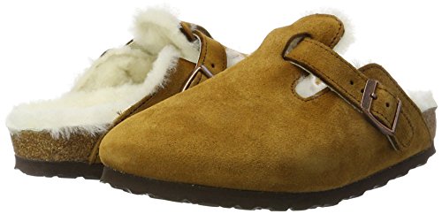 Birkenstock Boston, Zuecos para Mujer, Beige (Mink Mink), 36 EU