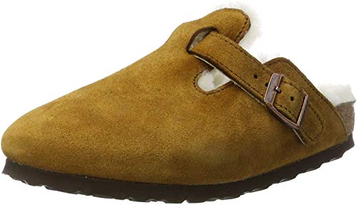 Birkenstock Boston, Zuecos para Mujer, Beige (Mink Mink), 36 EU