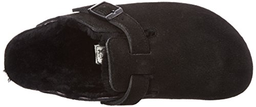 Birkenstock Boston, Zuecos para Mujer, Negro (Black Black), 37 EU