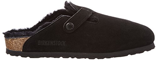 Birkenstock Boston, Zuecos para Mujer, Negro (Black Black), 37 EU