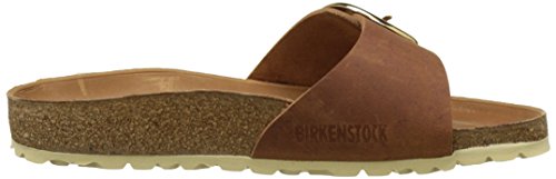 Birkenstock Madrid Big Buckle, Mules para Mujer, Marrón (Cognac Cognac), 38 EU