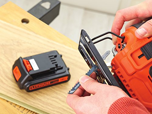 BLACK + DECKER - Sierra de calar de péndulo inalámbrica de 18 V, unidad básica (batería no incluida)