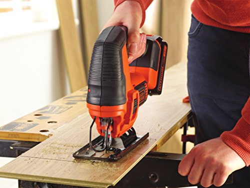 BLACK + DECKER - Sierra de calar de péndulo inalámbrica de 18 V, unidad básica (batería no incluida)