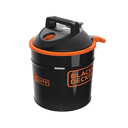 Black+Decker BXVC20TPE Aspirador de Cenizas (900 W, 18 l) con Sacudidor de Filtro