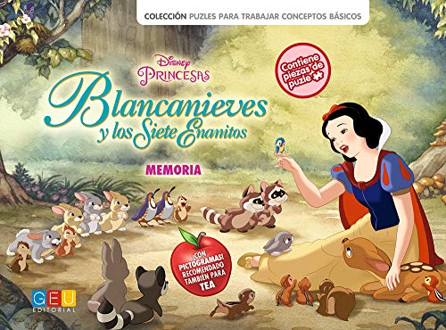 Blancanieves y los siete enanitos - LIbro-juego para trabajar la memoria / Editorial GEU/ A partir de 6 años / Trabaja la memoria/ A través de la ruta visual (Niños de 3 a 6 años)