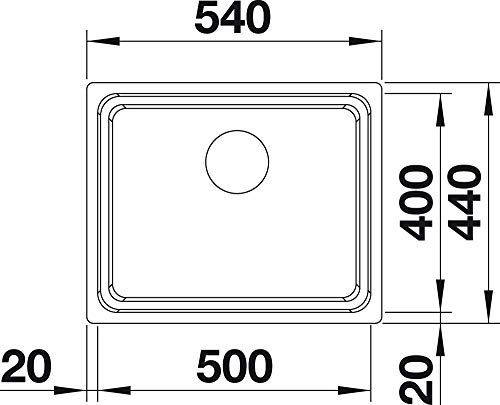 Blanco - Etagon 500-u inox v/m